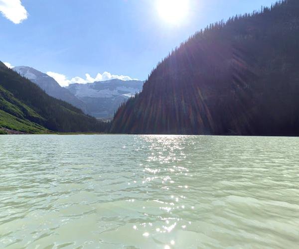 View of Lake Louise in Summer